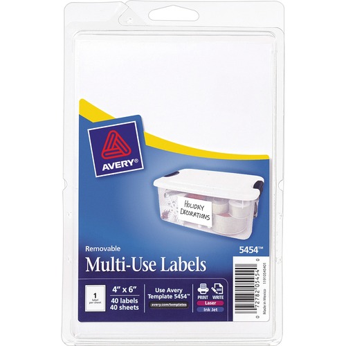 LABEL,REMOVEABLE,4X6,WE,40