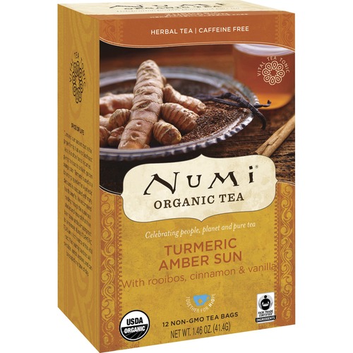 Turmeric Tea, Amber Sun, 1.46 Oz Bag, 12/box