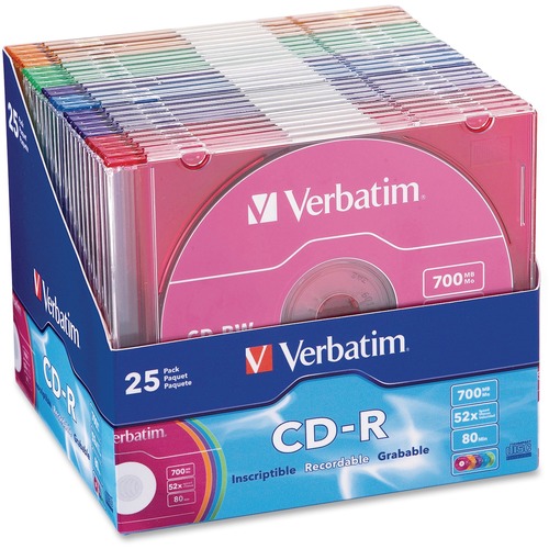 CDR,80'CLR W/CLR CASE,25/PK