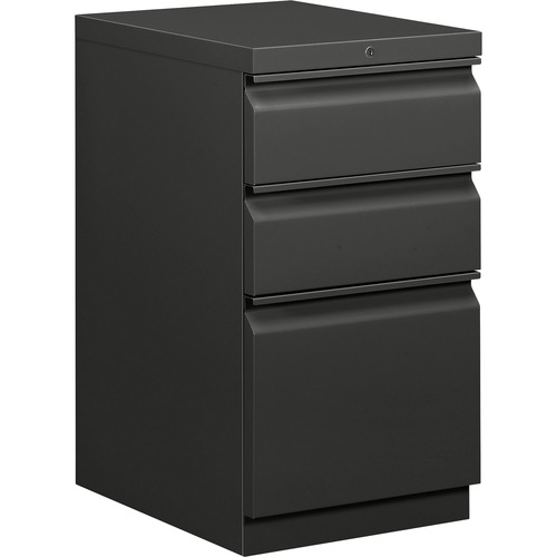 EFFICIENCIES MOBILE BOX/BOX/FILE PEDESTAL, 15W X 19.88D X 28H, CHARCOAL