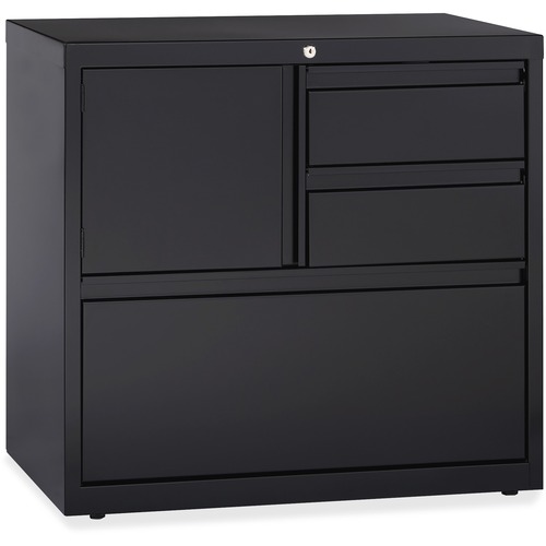 Lorell  PSC Door Lateral File, 30"x18-5/8"x28", Black