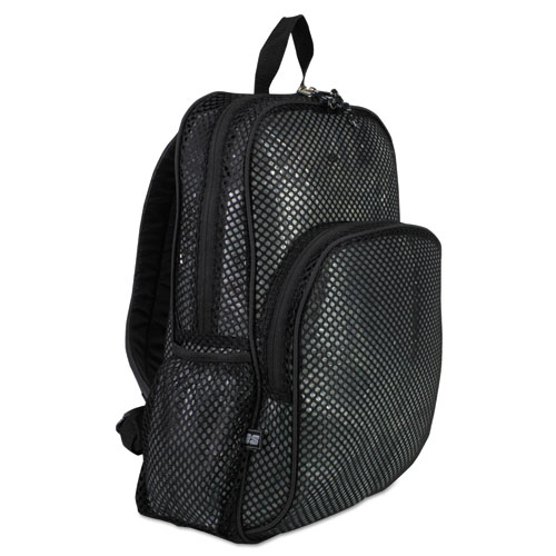 Mesh Backpack, 12 X 5 1/2 X 17 1/2, Black