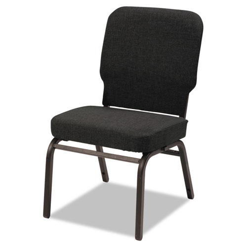 CHAIR,STACK,ARMLS,2/CT,BK