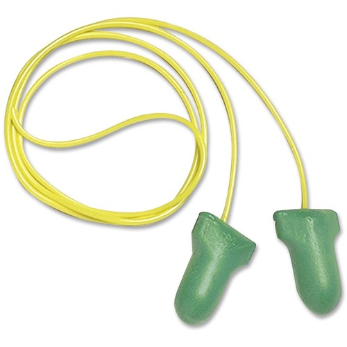 Lpf-30 Max Lite Single-Use Earplugs, Corded, 30nrr, Green, 100 Pairs