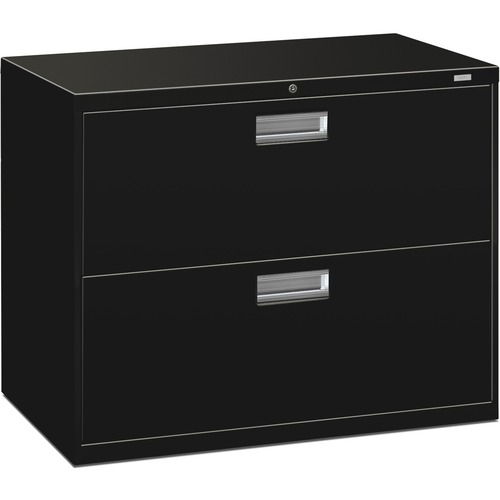 600 SERIES TWO-DRAWER LATERAL FILE, 36W X 18D X 28H, BLACK