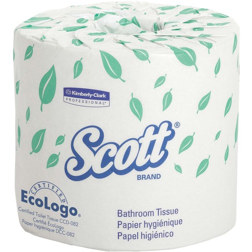 ESSENTIAL STANDARD ROLL BATHROOM TISSUE, SEPTIC SAFE, 2-PLY, WHITE, 550 SHEETS/ROLL, 80/CARTON