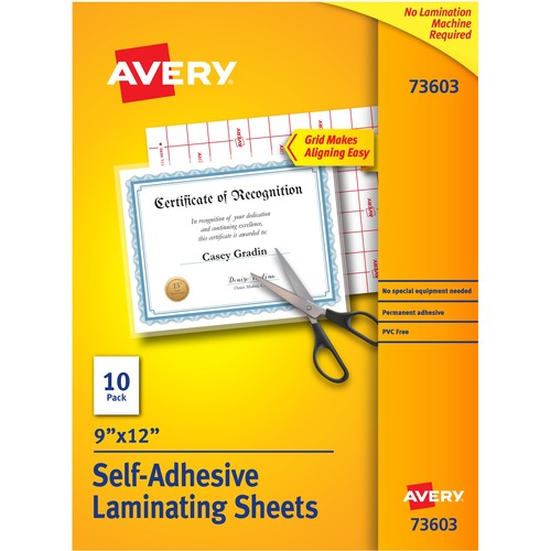 SHEET,LAMINATING,9X12,10CT