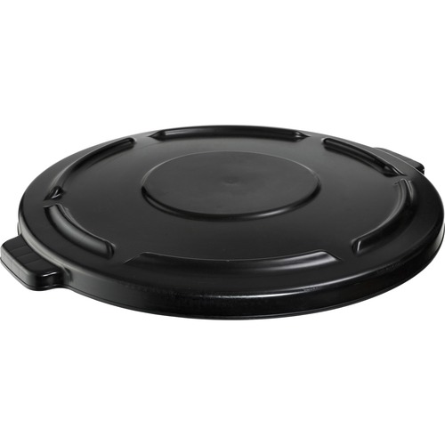 Rubbermaid Commercial Products  Lid, f/44 Gallon Brute Container, Self-Draining, Black