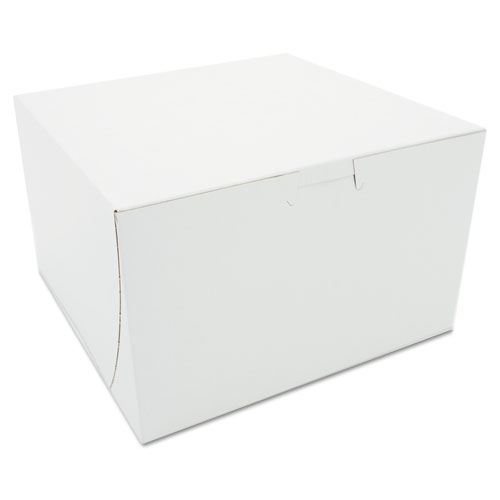 TUCK-TOP BAKERY BOXES, 8 X 8 X 5, WHITE, 100/CARTON