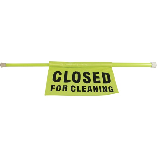 Impact Products  Safety Pole, Closed-For-Cleaning, 30"-44"x11-1/3"H, Fl/GN