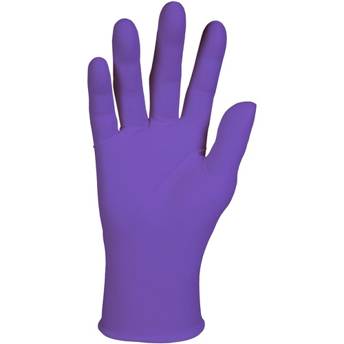 Purple Nitrile Exam Gloves, 242 Mm Length, X-Large, Purple, 90/box