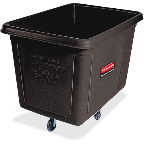 Rubbermaid Commercial Products  Cube Truck, Mobile, 600 lb Cap, 34"x36-1/2"x48", Black