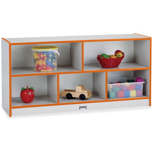 Jonti-Craft, Inc.  Mobile Storage Unit,Toddler,24-1/2"x48"x15",Orange