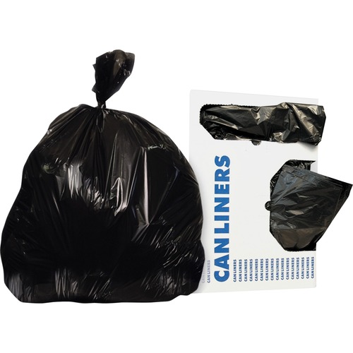 Heritage Bag Company  Can Liners, .5mil, 33Gal, 33"x39", 250ct, 1BX/CT, BK