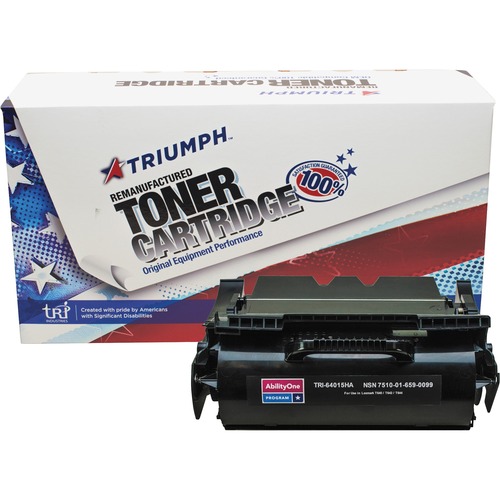 Toner Cartridge, Remanufactured Lexmark T640/T642/T644 Series Compatible