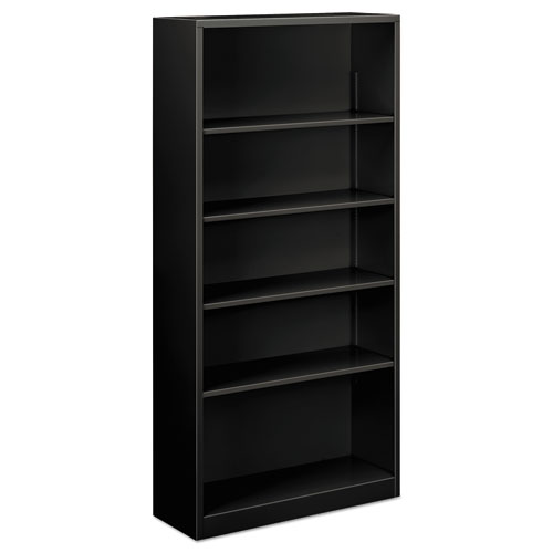 BOOKCASE,METAL,5 SHELF,BK