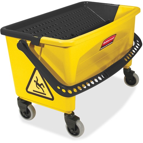 Hygen Press Wring Bucket For Microfiber Flat Mops, Yellow