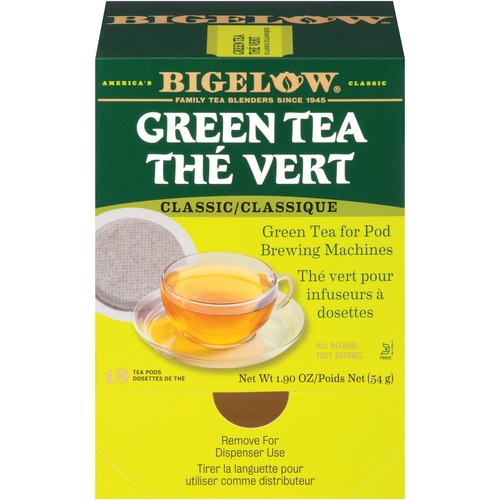 Green Tea Pods, 1.90 Oz, 18/box