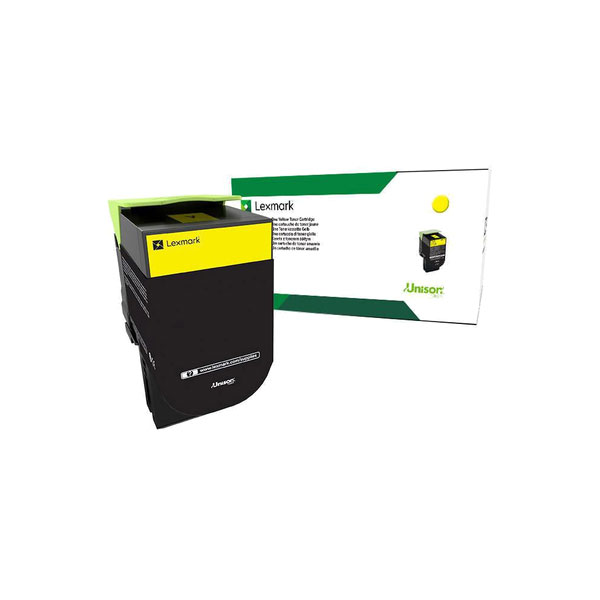 Lexmark 70C00YG (TAA Compliant Version 70C10Y0) Yellow OEM Toner Cartridge