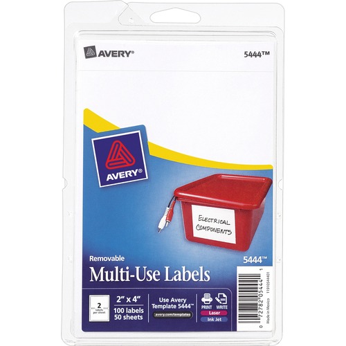 LABEL,REMOVEABLE,2X4,WE,100