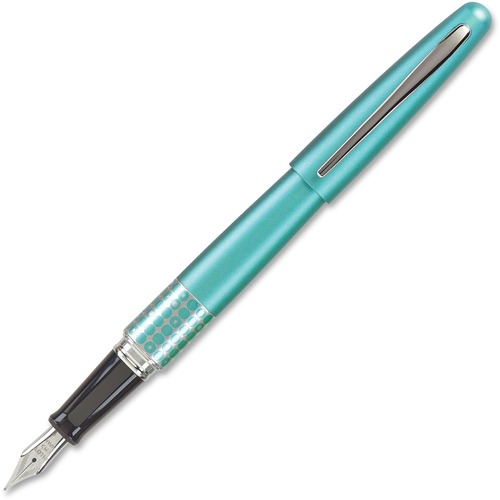 Pilot  Retro-Pop Gel Roller, Fine Nib, Turquoise Barrel/BK Ink