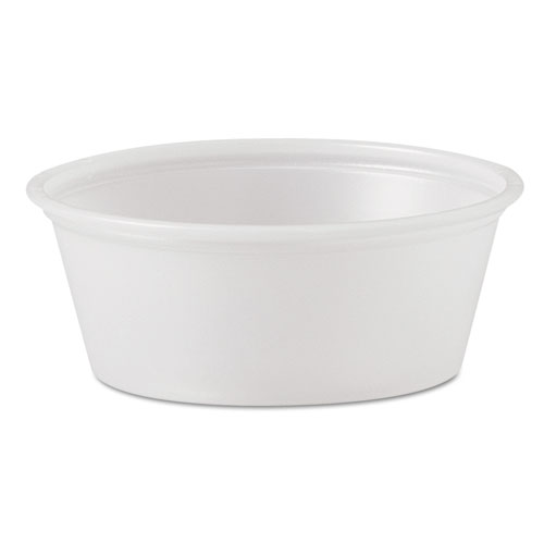 POLYSTYRENE PORTION CUPS, 1.5 OZ, TRANSLUCENT, 2,500/CARTON