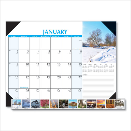 EARTHSCAPES SCENIC DESK PAD CALENDAR, 22 X 17, 2021