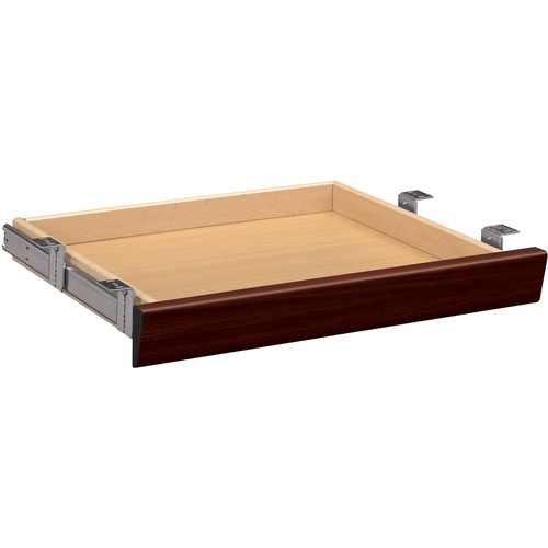 LAMINATE ANGLED CENTER DRAWER, 22W X 15.38D X 2.5H, MAHOGANY
