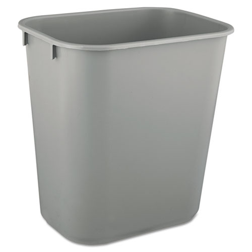 WASTEBASKET,RECTNG SM GY