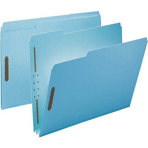 Smead  Fastener Folder, 2" Exp, 1/3-cut Tab, Letter, 25/BX, BE
