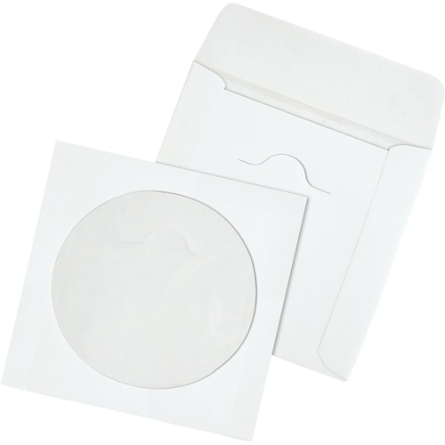 Tech-No-Tear Poly/paper Cd/dvd Sleeves, 100/box