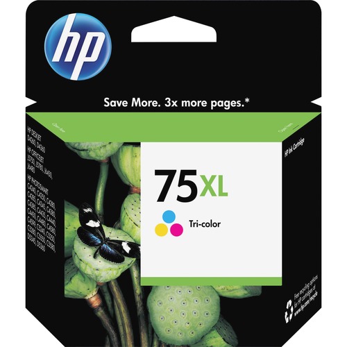 Hewlett-Packard  HP 75XL Inkjet Cartridge, 520 Page Yield, Tri-Color