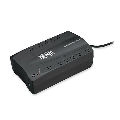 AVR SERIES ULTRA-COMPACT LINE-INTERACTIVE UPS, USB, 12 OUTLETS, 750 VA, 420 J