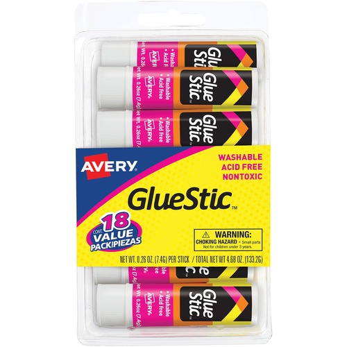 GLUE,STICK,0.26OZ,CLR,18PK