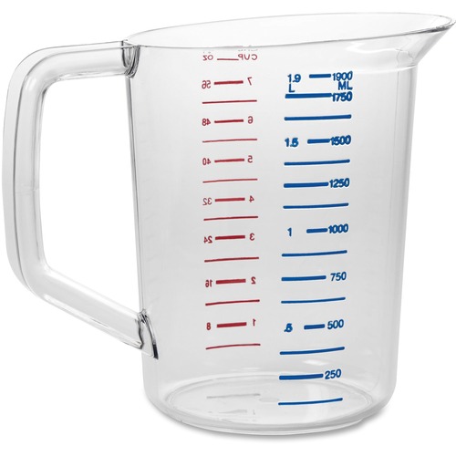 Bouncer Measuring Cup, 2qt, Clear