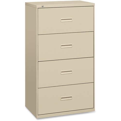 400 SERIES FOUR-DRAWER LATERAL FILE, 36W X 18D X 52.5H, PUTTY