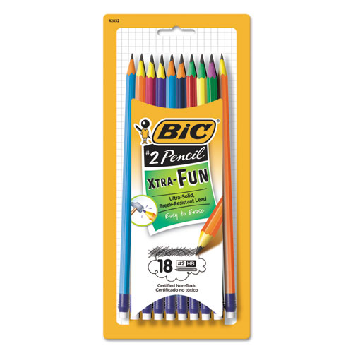 PENCIL,#2 XTRA FUN,18/PK