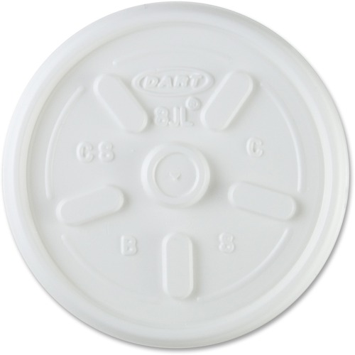 Plastic Lids, For 8oz Hot/cold Foam Cups, Vented, 1000 Lids/carton