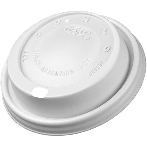 Cappuccino Dome Sipper Lids, 8-10oz Cups, White, 1000/carton