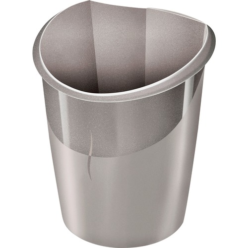 CEP  Waste Bin, 15-Liter Capacity, 11"Wx12-1/2"Dx15"H, Gray