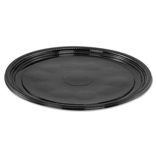 CATERLINE CASUALS THERMOFORMED PLATTERS, 12" DIAMETER, BLACK. 25/CARTON