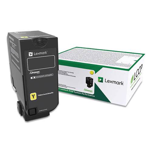 Lexmark 74C00YG (TAA Compliant Version of 74C10Y0) Yellow OEM Toner Cartridge