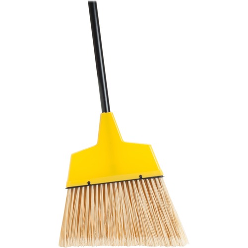 Genuine Joe  Angle Broom, High Performance Bristles, 12-1/2"Wx54-1/2", YW