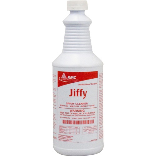 Rochester Midland Corporation  Spray Cleaner, Ready-to-Use, Jiffy, 32oz, Clear