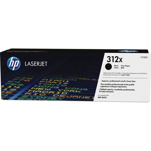 Hewlett-Packard  Toner Cartridge, HP312X, 4400 Page Yield, Black