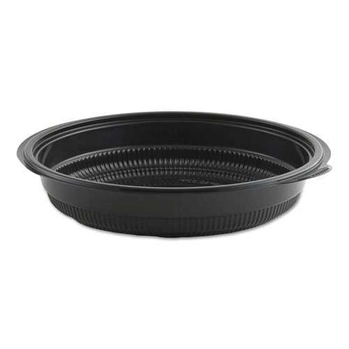 MICRORAVES INCREDI-BOWL BASE, 24 OZ, 8.5" DIA X 1.51"H, BLACK, 150/CARTON