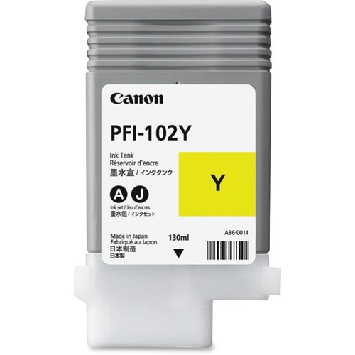 Canon 0898B001 (PFI-102Y) Yellow OEM Inkjet Cartridge