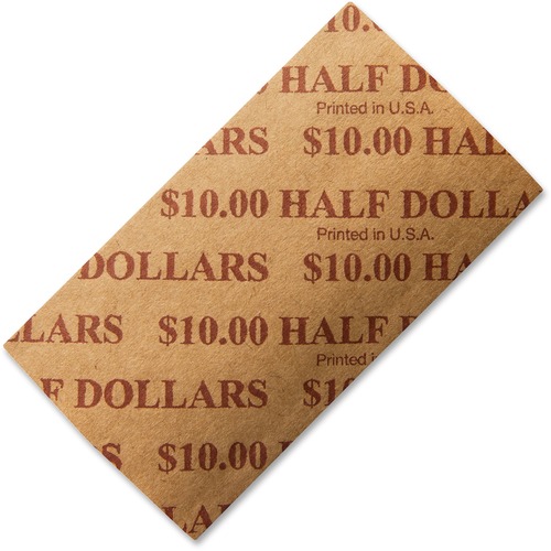 Iconex LLC  Flat Coin Wrappers,Half-dollars,10 Dollars/Wrap,1000/PK,BF