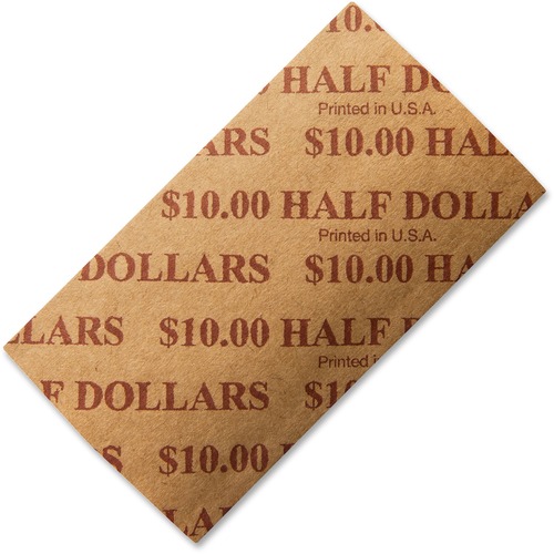 Iconex LLC  Flat Coin Wrappers,Half-dollars,10 Dollars/Wrap,1000/PK,BF