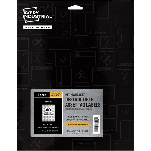 LABEL,ASSET TAG,320/PK,WH